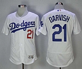 Los Angeles Dodgers #21 Yu Darvish White Flexbase Stitched MLB Jerseys,baseball caps,new era cap wholesale,wholesale hats