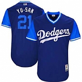 Los Angeles Dodgers #21 Yu Darvish Yu-Saun Majestic Royal 2017 Players Weekend Jersey JiaSu,baseball caps,new era cap wholesale,wholesale hats