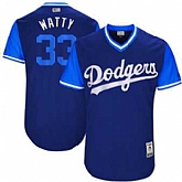 Los Angeles Dodgers #33 Tony Watson Watty Majestic Royal 2017 Players Weekend Jersey JiaSu,baseball caps,new era cap wholesale,wholesale hats