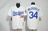 Los Angeles Dodgers #34 Fernando Valenzuela White New Cool Base Stitched MLB Jerseys,baseball caps,new era cap wholesale,wholesale hats