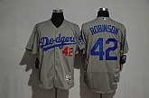 Los Angeles Dodgers #42 Jackie Robinson Gray Flexbase Stitched MLB Jerseys,baseball caps,new era cap wholesale,wholesale hats
