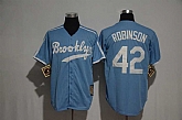 Los Angeles Dodgers #42 Jackie Robinson Light Blue Mitchell And Ness Throwback Stitched MLB Jerseys,baseball caps,new era cap wholesale,wholesale hats