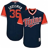 Minnesota Twins #36 Robbie Grossman Grossman Majestic Navy 2017 Players Weekend Jersey JiaSu,baseball caps,new era cap wholesale,wholesale hats