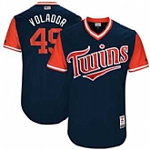 Minnesota Twins #49 Adalberto Mejia Volador Majestic Navy 2017 Players Weekend Jersey JiaSu,baseball caps,new era cap wholesale,wholesale hats