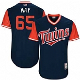 Minnesota Twins #65 Trevor May May Majestic Navy 2017 Players Weekend Jersey JiaSu,baseball caps,new era cap wholesale,wholesale hats