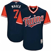 Minnesota Twins #7 Joe Mauer Mauer Majestic Navy 2017 Players Weekend Jersey JiaSu,baseball caps,new era cap wholesale,wholesale hats