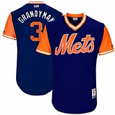 New York Mets #3 Curtis Granderson Grandyman Majestic Royal 2017 Players Weekend Jersey JiaSu,baseball caps,new era cap wholesale,wholesale hats
