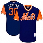 New York Mets #30 Michael Conforto Scooter Majestic Royal 2017 Players Weekend Jersey JiaSu,baseball caps,new era cap wholesale,wholesale hats