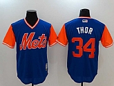 New York Mets #34 Thor Blue Majestic Players Weekend Mlb Jerseys,baseball caps,new era cap wholesale,wholesale hats