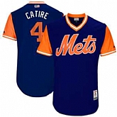 New York Mets #4 Wilmer Flores Catire Majestic Royal 2017 Players Weekend Jersey JiaSu,baseball caps,new era cap wholesale,wholesale hats