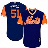 New York Mets #51 Paul Sewald Paulie Majestic Royal 2017 Players Weekend Jersey JiaSu,baseball caps,new era cap wholesale,wholesale hats