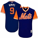 New York Mets #9 Brandon Nimmo Nimms Majestic Royal 2017 Players Weekend Jersey JiaSu,baseball caps,new era cap wholesale,wholesale hats