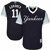 New York Yankees #11 Brett Gardner Gardner Majestic Navy 2017 Players Weekend Jersey JiaSu,baseball caps,new era cap wholesale,wholesale hats