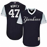 New York Yankees #47 Jordan Montgomery Monty Majestic Navy 2017 Players Weekend Jersey JiaSu,baseball caps,new era cap wholesale,wholesale hats