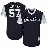New York Yankees #57 Chad Green Greeny Majestic Navy 2017 Players Weekend Jersey JiaSu,baseball caps,new era cap wholesale,wholesale hats