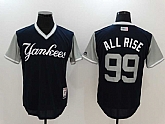 New York Yankees #99 Aaron Judge All Rise Majestic Navy Players Weekend Mlb Jerseys,baseball caps,new era cap wholesale,wholesale hats