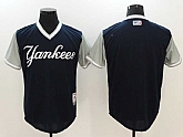 New York Yankees Blank Majestic Navy Players Weekend Mlb Jerseys,baseball caps,new era cap wholesale,wholesale hats