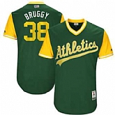 Oakland Athletics #38 Jaycob Brugman Bruggy Majestic Green 2017 Players Weekend Jersey JiaSu,baseball caps,new era cap wholesale,wholesale hats