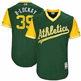 Oakland Athletics #39 Blake Treinen B-Lockay Majestic Green 2017 Players Weekend Jersey JiaSu,baseball caps,new era cap wholesale,wholesale hats