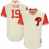 Philadelphia Phillies #19 Tommy Joseph Tojo Majestic Tan 2017 Players Weekend Jersey JiaSu,baseball caps,new era cap wholesale,wholesale hats