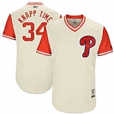 Philadelphia Phillies #34 Andrew Knapp Knapp Time Majestic Tan 2017 Players Weekend Jersey JiaSu,baseball caps,new era cap wholesale,wholesale hats