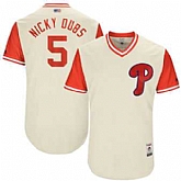 Philadelphia Phillies #5 Nick Williams Nicky Dubs Majestic Tan 2017 Players Weekend Jersey JiaSu,baseball caps,new era cap wholesale,wholesale hats