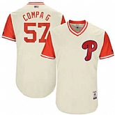 Philadelphia Phillies #57 Luis Garcia Compa G Majestic Tan 2017 Players Weekend Jersey JiaSu,baseball caps,new era cap wholesale,wholesale hats