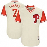 Philadelphia Phillies #7 Maikel Franco Compa F Majestic Tan 2017 Players Weekend Jersey JiaSu,baseball caps,new era cap wholesale,wholesale hats