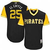 Pittsburgh Pirates #25 Gregory Polanco El Coffee Majestic Black 2017 Players Weekend Jersey JiaSu,baseball caps,new era cap wholesale,wholesale hats