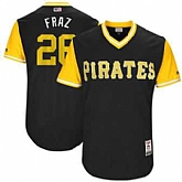 Pittsburgh Pirates #26 Adam Frazier Fraz Majestic Black 2017 Players Weekend Jersey JiaSu,baseball caps,new era cap wholesale,wholesale hats