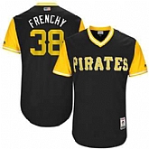 Pittsburgh Pirates #38 Wade LeBlanc Frenchy Majestic Black 2017 Players Weekend Jersey JiaSu,baseball caps,new era cap wholesale,wholesale hats