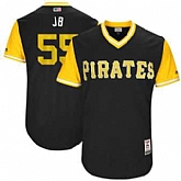 Pittsburgh Pirates #55 Josh Bell JB Majestic Black 2017 Players Weekend Jersey JiaSu,baseball caps,new era cap wholesale,wholesale hats