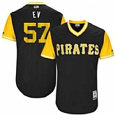 Pittsburgh Pirates #58 Trevor Williams EV Majestic Black 2017 Players Weekend Jersey JiaSu,baseball caps,new era cap wholesale,wholesale hats