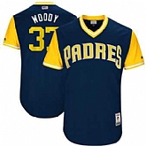 San Diego Padres #37 Travis Wood Woody Majestic Navy 2017 Players Weekend Jersey JiaSu,baseball caps,new era cap wholesale,wholesale hats