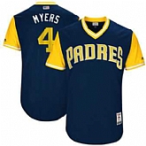 San Diego Padres #4 Wil Meyers Myers Majestic Navy 2017 Players Weekend Jersey JiaSu,baseball caps,new era cap wholesale,wholesale hats