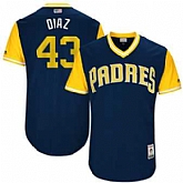 San Diego Padres #43 Miguel Diaz Diaz Majestic Navy 2017 Players Weekend Jersey JiaSu,baseball caps,new era cap wholesale,wholesale hats