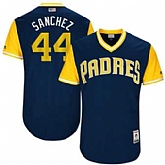San Diego Padres #44 Hector Sanchez Sanchez Majestic Navy 2017 Players Weekend Jersey JiaSu,baseball caps,new era cap wholesale,wholesale hats