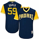 San Diego Padres #59 Kevin Quackenbush Quack Majestic Navy 2017 Players Weekend Jersey JiaSu,baseball caps,new era cap wholesale,wholesale hats