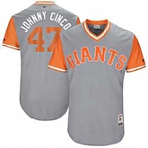 San Francisco Giants #47 Johnny Cueto Johnny Cinco Majestic Gray 2017 Players Weekend Jersey JiaSu,baseball caps,new era cap wholesale,wholesale hats