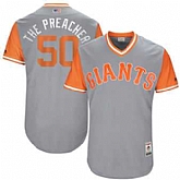 San Francisco Giants #50 Ty Blach The Preacher Majestic Gray 2017 Players Weekend Jersey JiaSu,baseball caps,new era cap wholesale,wholesale hats