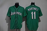 Seattle Mariners #11 Martinez Green New Cool Base Stitched MLB Jerseys,baseball caps,new era cap wholesale,wholesale hats
