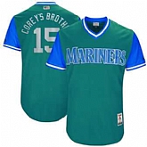 Seattle Mariners #15 Kyle Seager Corey's Brother Majestic Aqua 2017 Players Weekend Jersey JiaSu,baseball caps,new era cap wholesale,wholesale hats