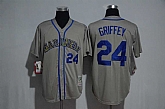 Seattle Mariners #24 Ken Griffey Jr. Gray New Cool Base Stitched MLB Jerseys,baseball caps,new era cap wholesale,wholesale hats