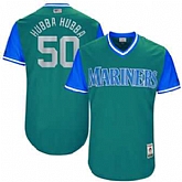 Seattle Mariners #50 Nick Vincent Hubba Hubba Majestic Aqua 2017 Players Weekend Jersey JiaSu,baseball caps,new era cap wholesale,wholesale hats