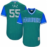 Seattle Mariners #55 Tony Zych T.A.Z. Majestic Aqua 2017 Players Weekend Jersey JiaSu,baseball caps,new era cap wholesale,wholesale hats