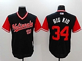 Washington Nationals #34 Bryce Harper Big Kid Black Majestic Players Weekend Mlb Jerseys,baseball caps,new era cap wholesale,wholesale hats