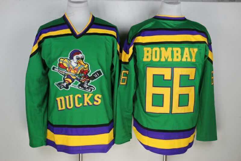 Anaheim Ducks #66 Bombay Green-Yellow CCM Throwback Jerseys