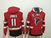 Atlanta Falcons 11 Julio Jones Red All Stitched Hooded Sweatshirt,baseball caps,new era cap wholesale,wholesale hats