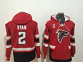 Atlanta Falcons 2 Matt Ryan Red All Stitched Hooded Sweatshirt,baseball caps,new era cap wholesale,wholesale hats