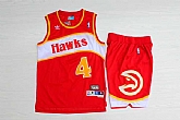 Atlanta Hawks #4 Spud Webb Red Hardwood Classics Stitched NBA Jerseys(With Shorts),baseball caps,new era cap wholesale,wholesale hats